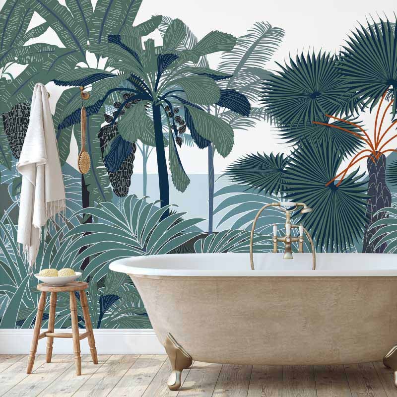 Papier peint panoramique palmier - urban jungle